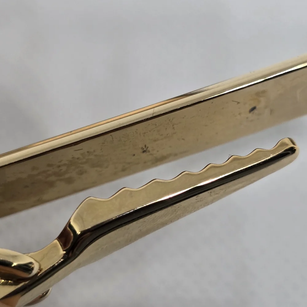 Givenchy Logo Gold Tone Tie Clip